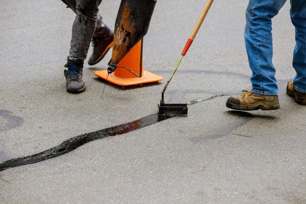 Parking Lot Crack Sealing in Madison